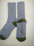 LIVE GR8TLY - Sports Crew Socks (Grey/Olive)