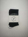 HUMANITY - Sports Crew Socks (Black/White)
