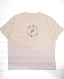 LIVE GR8TLY Premium Tee (Cream/Olive Green)