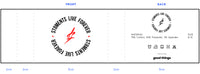 I AM A LIVING ST8MENTS Sports/Crew Socks (White)