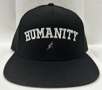 HUMANITY - Black Classic Flat Brim Snapback