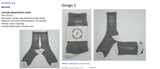 I AM A LIVING ST8MENT - Sports Crew Socks (Grey/White)