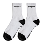 HUMANITY - Sports Crew Socks (White/Black)