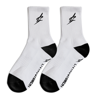 LIVING ST8MENTS - Sports Crew Socks (White/Black)