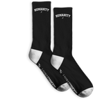 HUMANITY - Sports Crew Socks (Black/White)