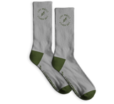 LIVE GR8TLY - Sports Crew Socks (Grey/Olive)