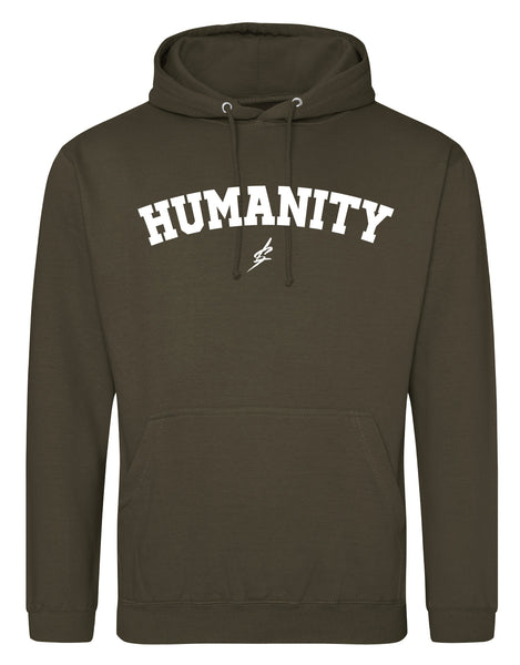 HUMANITY Hoodie (Olive Green/White)