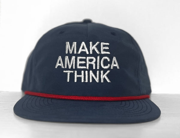 MAKE AMERICA THINK III Flat Brim Snapback
