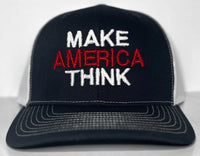 MAKE AMERICA THINK Trucker Snapback